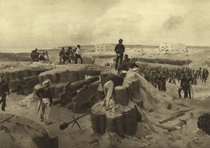 Slaget ved Bomarsund, 1854 (dybtryk)