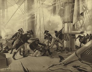 Slaget ved Trafalgar, 1805 (dybtryk)