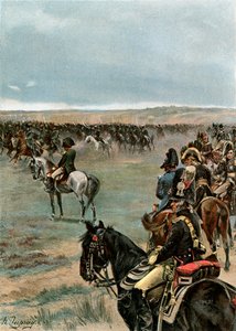 Galopperende forbi før kejseren af Henri Louis Dupray