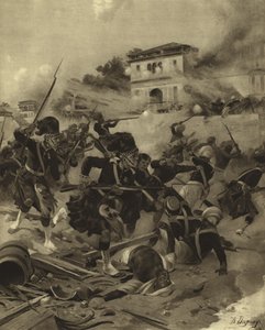 Relief af Lucknow, 1858 (dybtryk) af Henri Louis Dupray