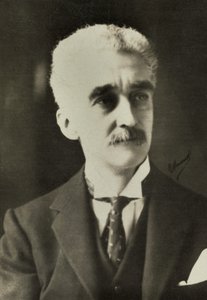 Portræt af belgiske Paul Hymans (foto) af Henri Manuel