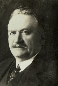 Portræt af Gaston Doumergue (foto) af Henri Manuel