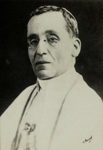 Portræt af pave Benedikt 15 (foto) af Henri Manuel