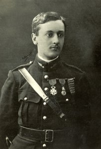 Portræt af flyveren Georges Guynemer (foto) af Henri Manuel