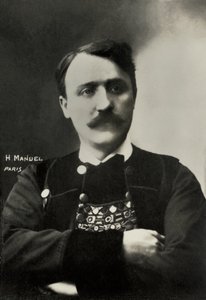 Portræt af den franske forfatter Theodore Botrel ( 1868