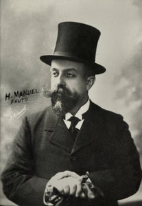 Portræt af forfatteren Henri Gauthier , Villars dit Willy ( 1859 af Henri Manuel