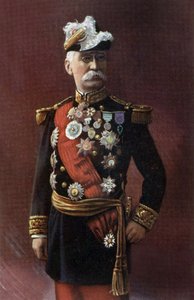 Ranskalainen upseeri kenraali Joseph Gallieni (1849-1916) Kuva Henri Manuel