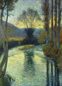 flodens bredder; Au Bord de la Riviere,