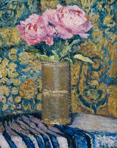 Buket af pæoner; Buket af pæoner, af Henri Martin
