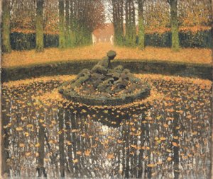 Dronningens springvand, Versailles, ca. 1920 af Henri Martin