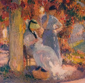Syningsscene under pergolaen i Marquayrol, 1902, c1932 af Henri Martin