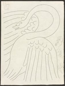 Et par sonetter: Frontispice, planche 24 fra Poesies de Mallarmé af Henri Matisse