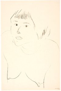 Brystbillede af en nøgen kvinde af Henri Matisse