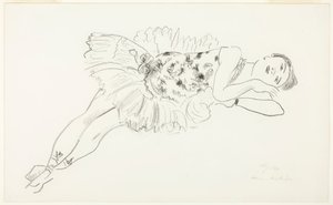 Liggende danser, fra Ten Dancers af Henri Matisse
