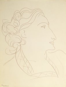 Kvindeprofil (portræt af L.N. Delektorskaya) af Henri Matisse