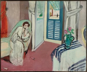 Kvinde på sofa af Henri Matisse