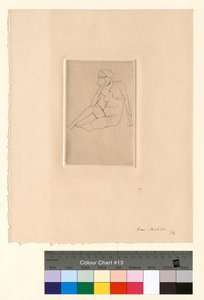 Siddende figur - Nøgenstudie af Henri Matisse