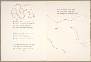 Florilège af Ronsards Amours, 29. november af Henri Matisse