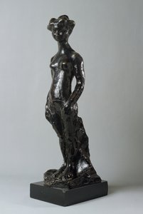 Pige stående med armene ved siden af sig af Henri Matisse