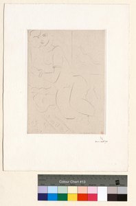 Stort liggende akt i trekvartprofil af Henri Matisse