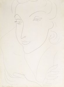 Hovedet af en ung kvinde af Henri Matisse