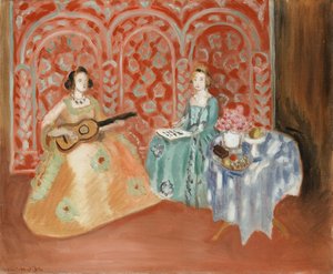 Interiør - To figurer (musikere) af Henri Matisse