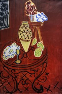 Interiør i venetiansk rød af Henri Matisse