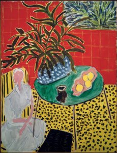 Interiør med sort bregne af Henri Matisse