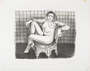 Ung hinduistisk siddende odalisque af Henri Matisse