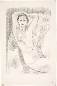 Kvindelig model, siddende i en lænestol af Henri Matisse