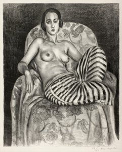 Stor odalisque i stribede bukser af Henri Matisse