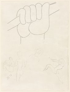 Le Guignon, planche to fra Poesies de Mallarmé af Henri Matisse