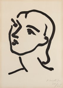 Nadia med glat hår af Henri Matisse