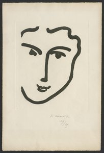 Nadia med det muntre smil af Henri Matisse