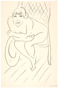 Nøgen kvinde i gyngestol af Henri Matisse