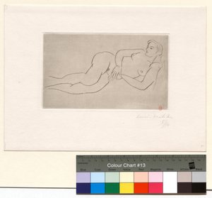 Liggende nøgen af Henri Matisse