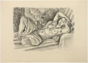 Odalisken med magnolia af Henri Matisse