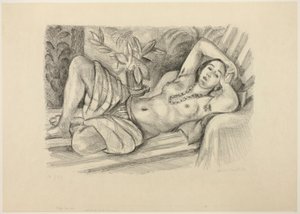 Odaliske med magnolia af Henri Matisse