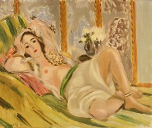 Odalisque with Magnolias, ca. 1920 (olie på lærred)