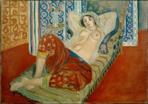 Odalisque med røde culottes af Henri Matisse