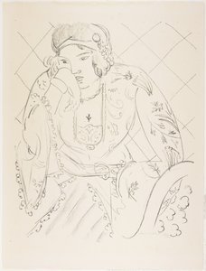 Orientalsk med trebladet kors af Henri Matisse