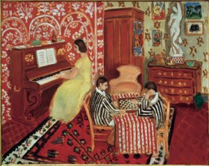Pianist og damespillere af Henri Matisse