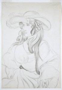 Hat med fjer af Henri Matisse
