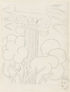 Flere sonetter: "A la nue accablante...", planche 29 fra Poesies de Mallarmé af Henri Matisse