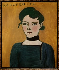 Portræt af Marguerite 1907 (olie på lærred) af Henri Matisse