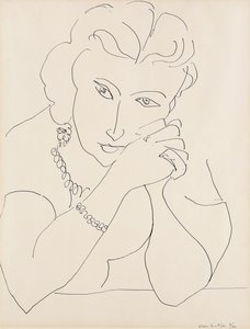 Portræt af en kvinde af Henri Matisse