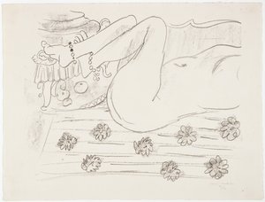 Liggende nøgen af Henri Matisse
