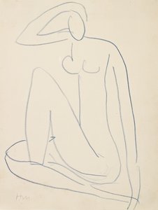 Siddende kvindefigur af Henri Matisse
