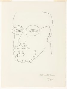 Selvportræt, trekvartbillede af Henri Matisse