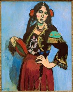Spansk kvinde med tamburin af Henri Matisse